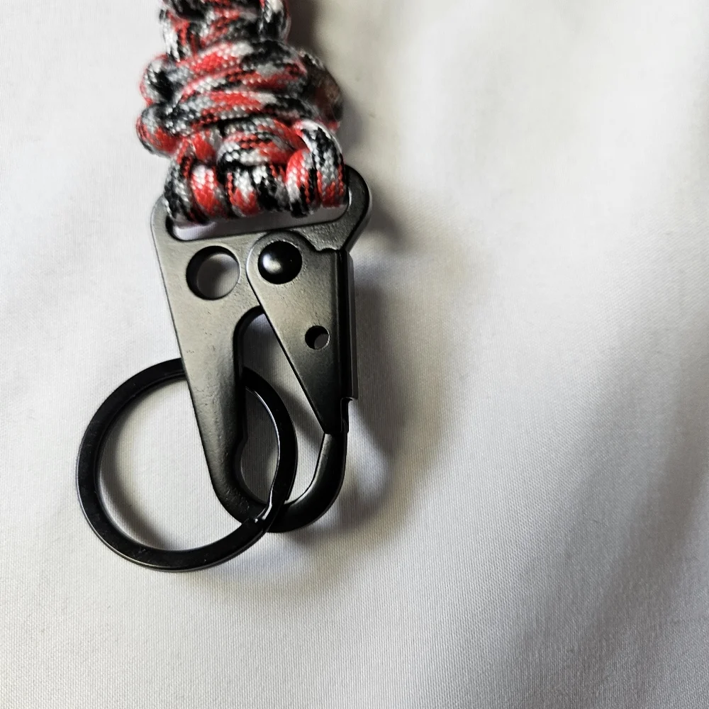 550 Paracord Keychain Wristlet‎ With Tactical Clip